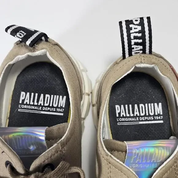 Palladium Revolt LO TX Olive Womens Size 8.5 - 40 Casual Platform Boot - Picture 5 of 10